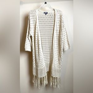 Cream Knit Coverup